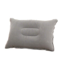 Outdoor Portable Folding Inflatable Pillow N9b5 Grey Double-Sided Flocking Mini Travel Pillow Camping, Hiking, Plane