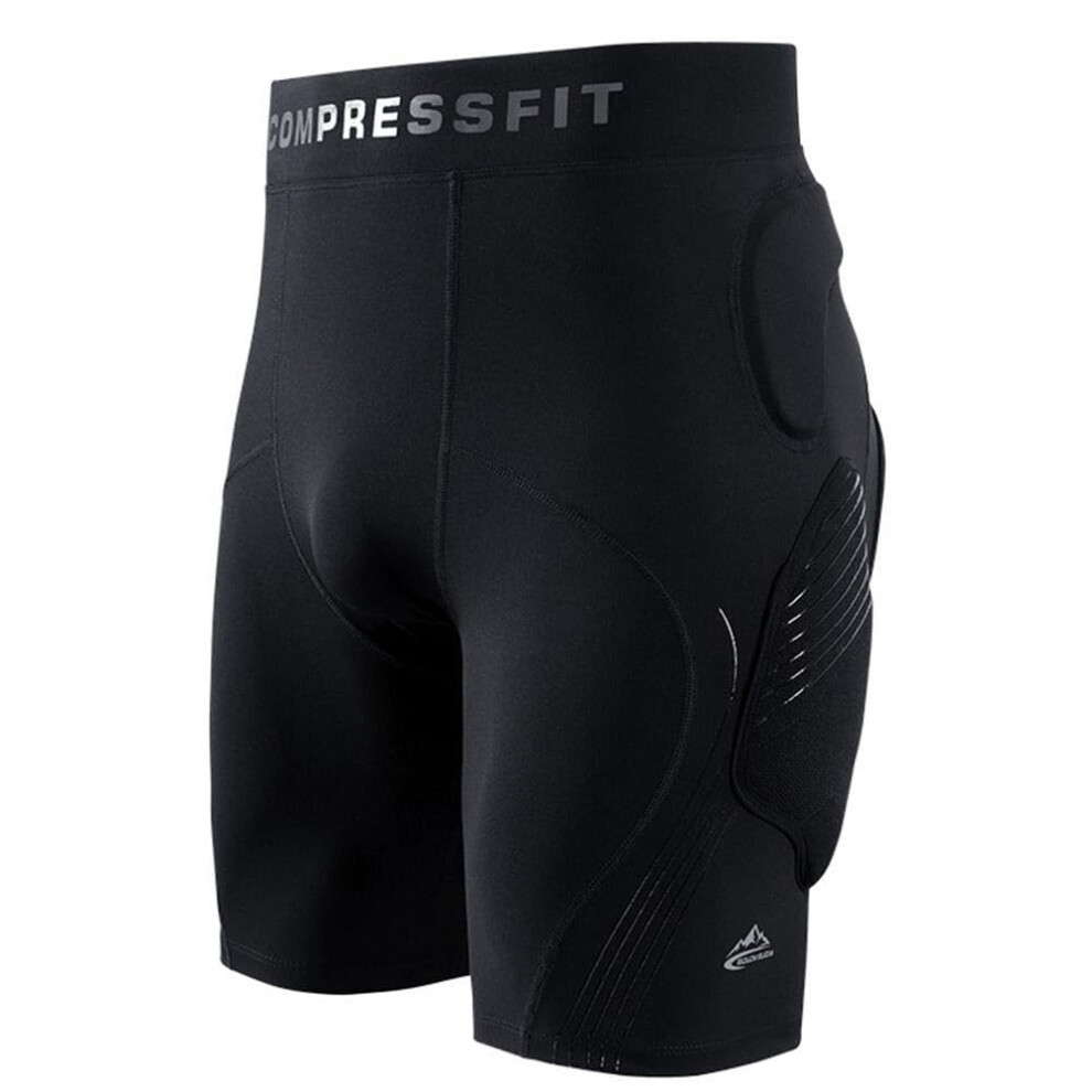 Men Motorcycle Shorts Protective Hip Pad Body Protection Gear For Snowboard Motocross Mtb Hockey Ski Size S Black 9016109978417