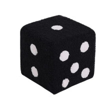Dice Stool Chair 7.87x7.87x7.87 Inches Cube Foot Stool For Door Entrance, Small Soft, Removable & Washable Cover
