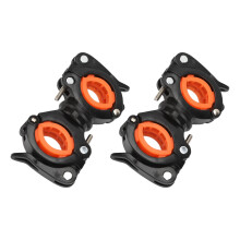 Wheelchair Cane Holder 360 Rotation Adjustable Fit 1.8-3.8cm Black