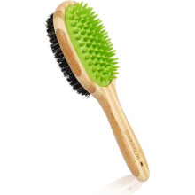 Double-Sided Bamboo Wood Pet Massage Brush