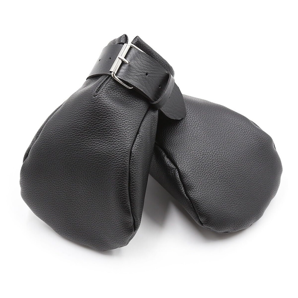 PU Leather Puppy Mitten Gloves Padded Palm Dog Paw Handcuff BDSM Cosplay Costume Fist