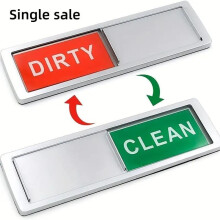 (17.7*5.2cm/6.96*2.04inch, 1PC-Silver (Love)) Dishwasher Magnet, 1 Count Cleaning Dirty Sign Magnet, Home Decor Kitchen Sign Magnet, Can Display Whether Is Clean Or Dirty, Apartment