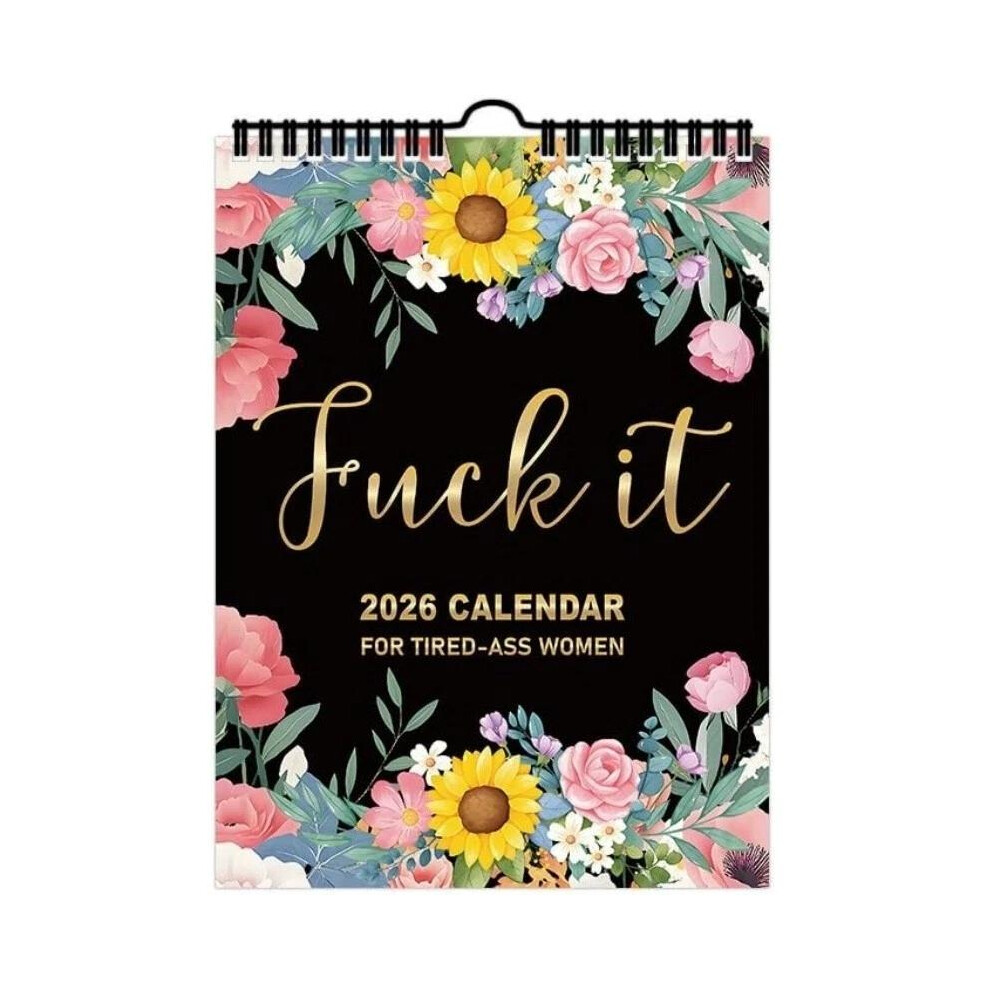 2026 Wall Calendar for Tired Woman Monthly Planner
