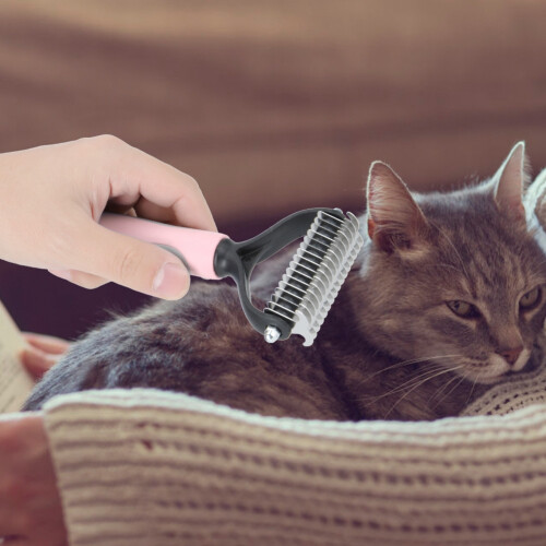 Haustier Hund Katze Fell Haar Knoten Cutter Rake 1
