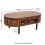 Slatted Mango Wood Coffee Table Rectangular 5