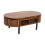 Slatted Mango Wood Coffee Table Rectangular 4