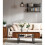Slatted Mango Wood Coffee Table Rectangular 1