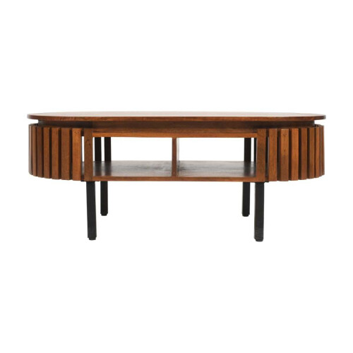 Slatted Mango Wood Coffee Table Rectangular 1