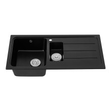 Double Bowl Kitchen Sink with Strainer Waste Kit