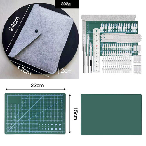 110Pc Precision Craft Knife Exacto Knife Hobby Knife Blade for 1