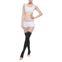 1 paire bas femme 420D tubulaires élastiques pour jambes fines noir