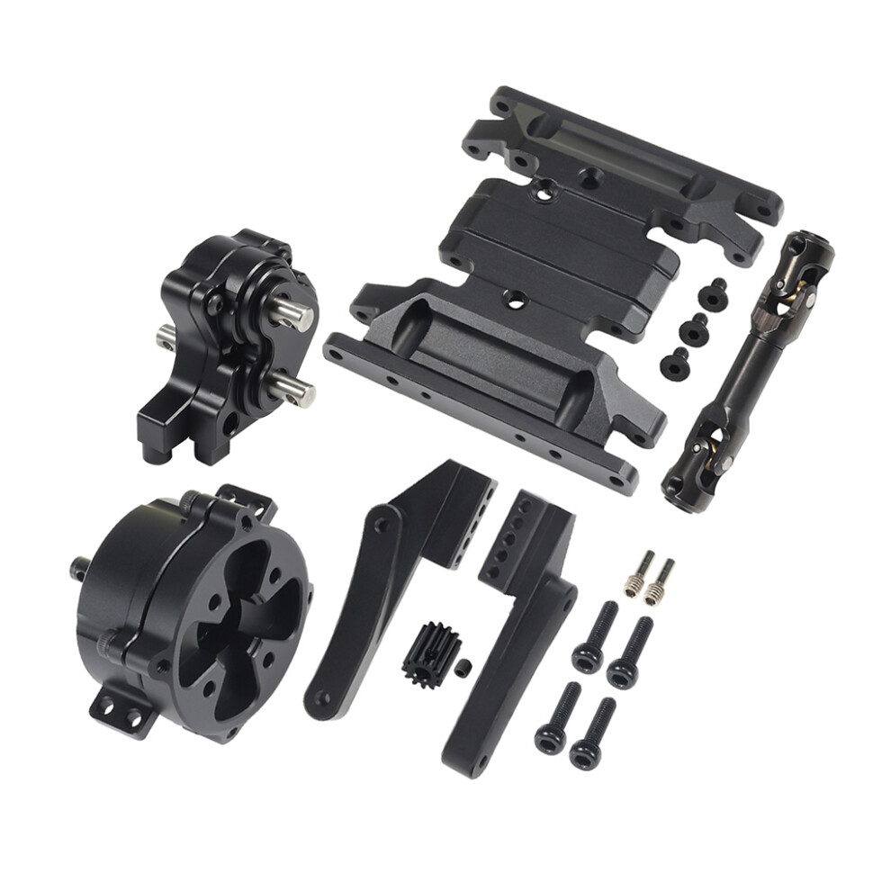 (Black) RCGOFOLLOW 1x Aluminum Alloy Wear And Crash Resistant Gear Box For-image-OPC-PKMTMNM-NEW