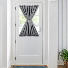 (grey, 52''x40'' (132x102cm)) Blackout Door Curtain, 1 Count Thermal Insulated Short Curtain, Modern Simple Room Decor, Household Textiles For Home Living Room And