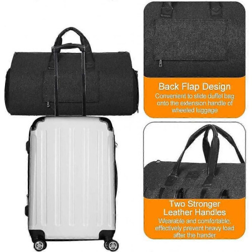 45" Suit Carrier Bag-convertible Garment Bag with Shoulder Strap 1