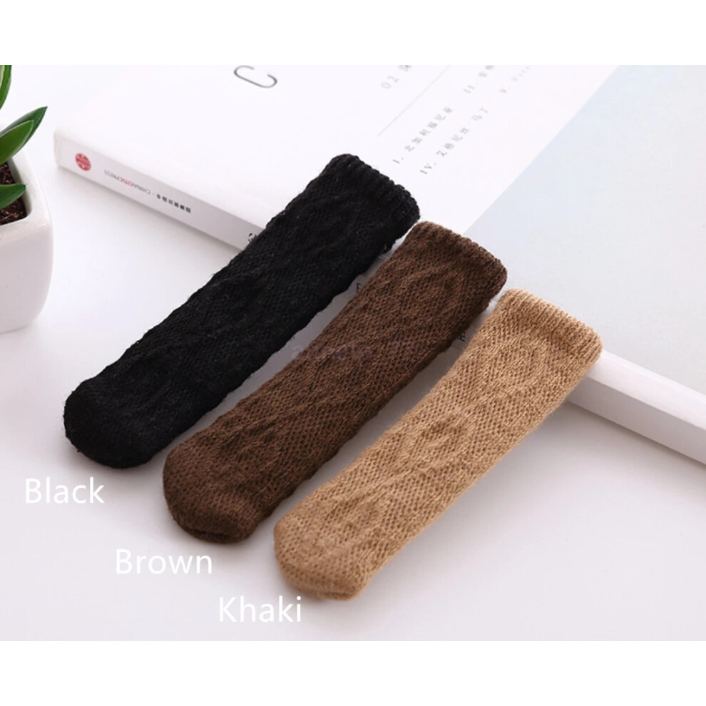 (Brown) 16X Non-Slip Chair Leg Socks Knit Table Floor Protector Furniture Feet Covers-image-OPC-PKMTX9H-NEW