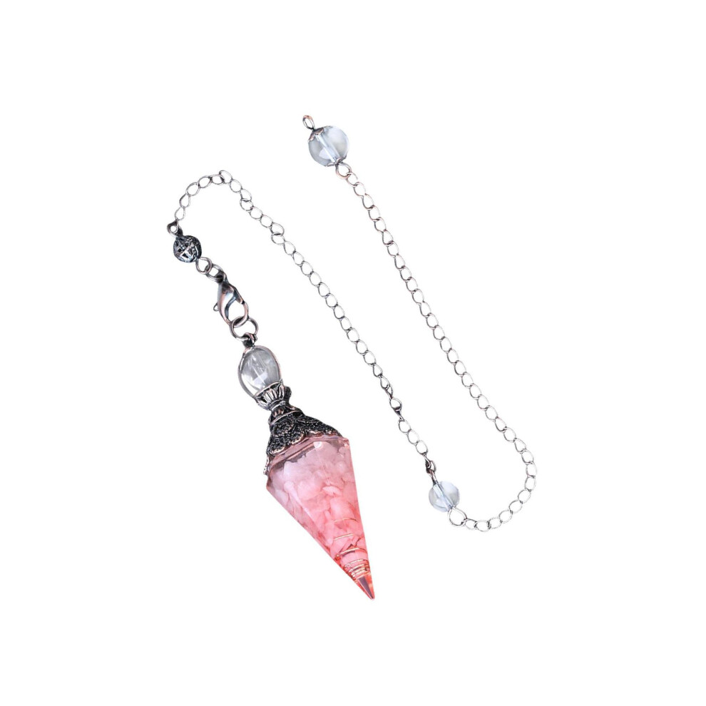 (Pink, 643x176cm) Genuine Crystal Pendulum Pendant for Divination Dowsing Radiant and-image-OPC-PKMTXGQ-NEW