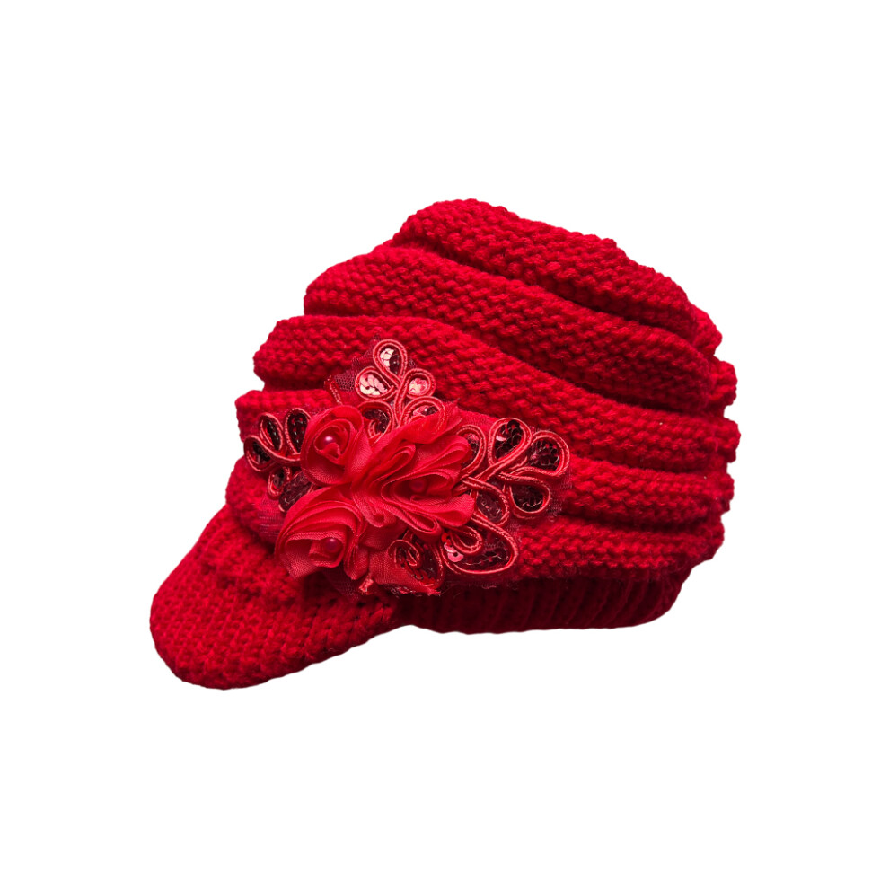 (red) Stay Fashionable And Warm Funny Knitted Cap For Chilly Weather Ear-image-OPC-PKMTYTH-NEW