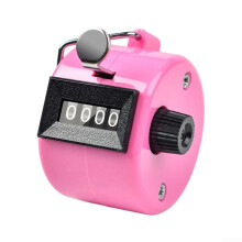 Compact Hand Counting Device For Attendance Management In Sports Events Rosy Model, Portable Hand Tally Counter