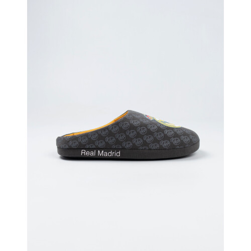Real Madrid (7-8 UK) Real Madrid Mule Slippers (Mens Black) 2