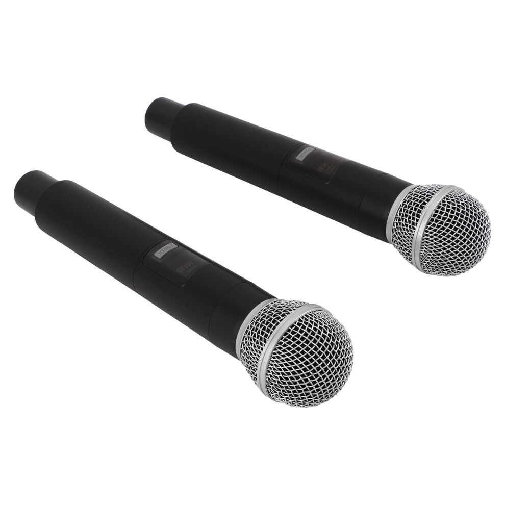2Pcs Wireless Vhf Microphone With Noise Canceling Uhf Handheld Usb Rechargeable 8161351142701