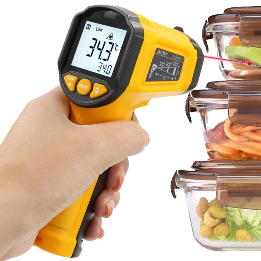 Infrared Thermometers Non-Industrial High-Precision Sensor Rapid Response Real-Time Temp Monitor 5.51x2.76x1.57 Inches