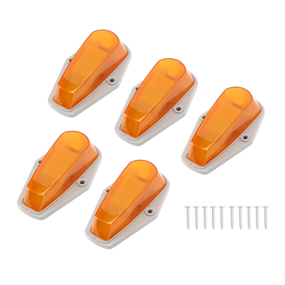5Pcs 12V Led Cab Marker Lights Waterproof Shockproof For Trucks & Trailers Amber 3591351142978