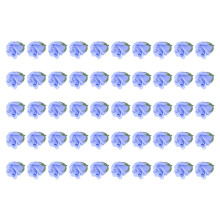 50Pcs Blue Soap Flower Bouquet for Valentine's Day Home Decor