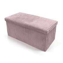(Blush Pink, 38X38X38cm) Foldable Storage Boxes with Lid 38x38x38cm & 76x35x35cm Organiser for Home Storage Solutions
