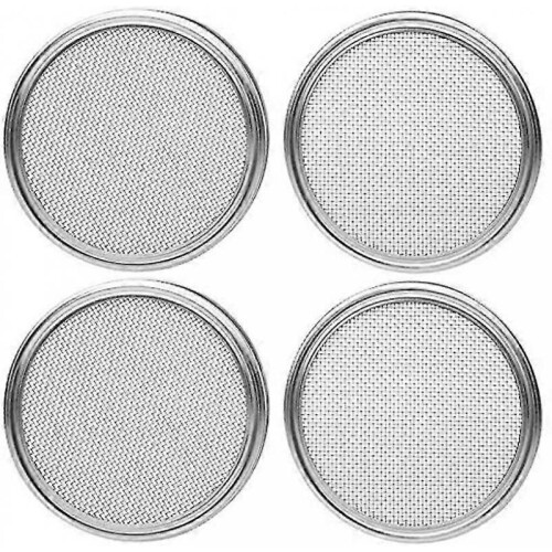 4-pack Stainless Steel Sprout Jar Lid Kit Mason Jar Making 2