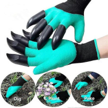 Digging Gloves Gardening Dipping Rubber Labour Protection Claws Gardening Planting Planting Flowers Pulling Grass Protection