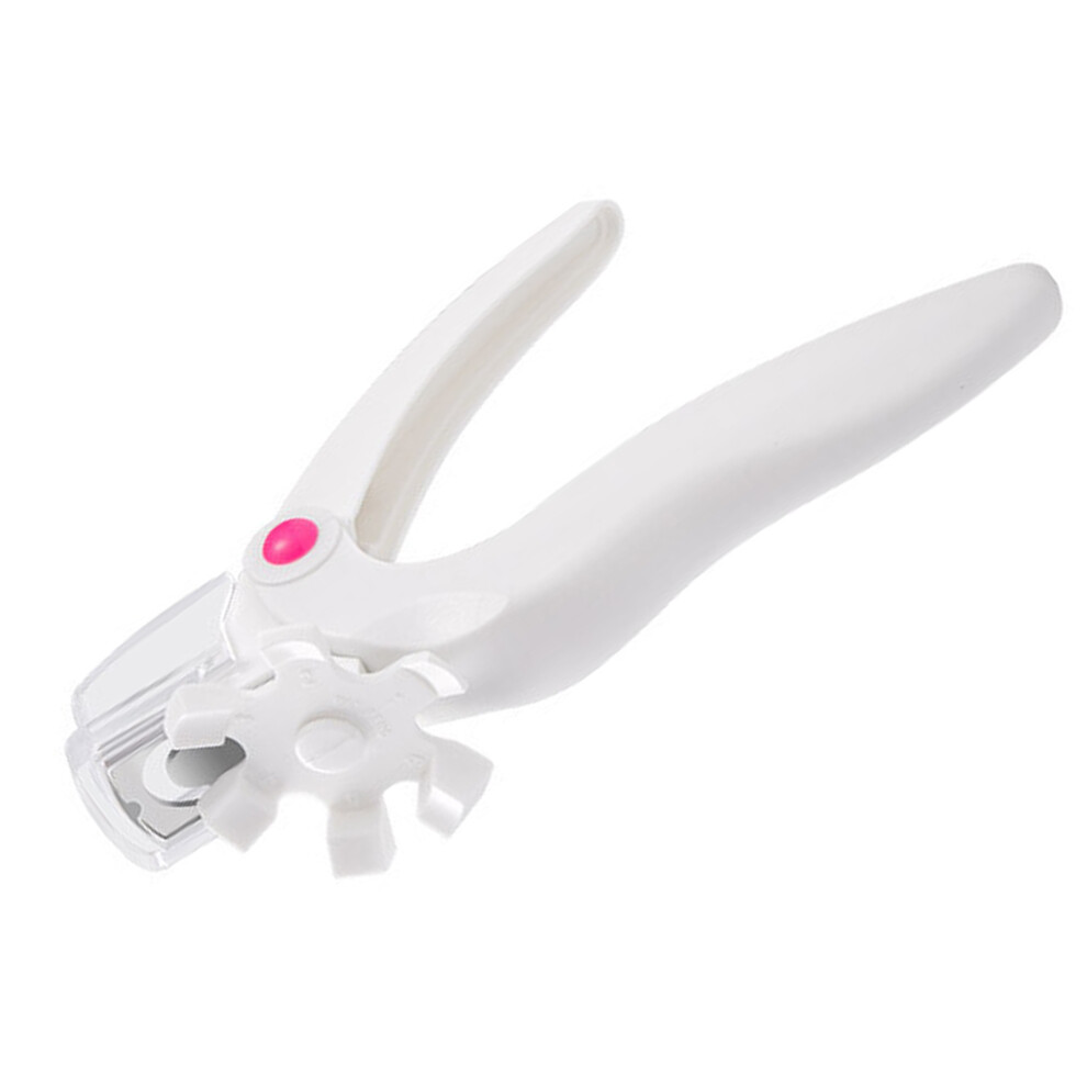 Adjustable Acrylic Nail Clippers White, 155x89mm Stainless Steel Trimmer