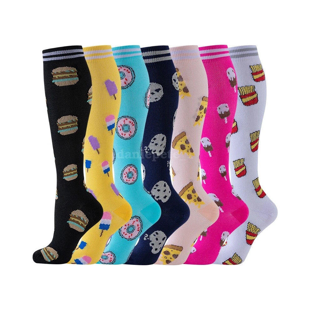 (7, S/M) Compression Socks Women Men , 20-30 mmHg Stockings Medical Varicose Flight Travel-image-OPC-PKMVK8C-NEW