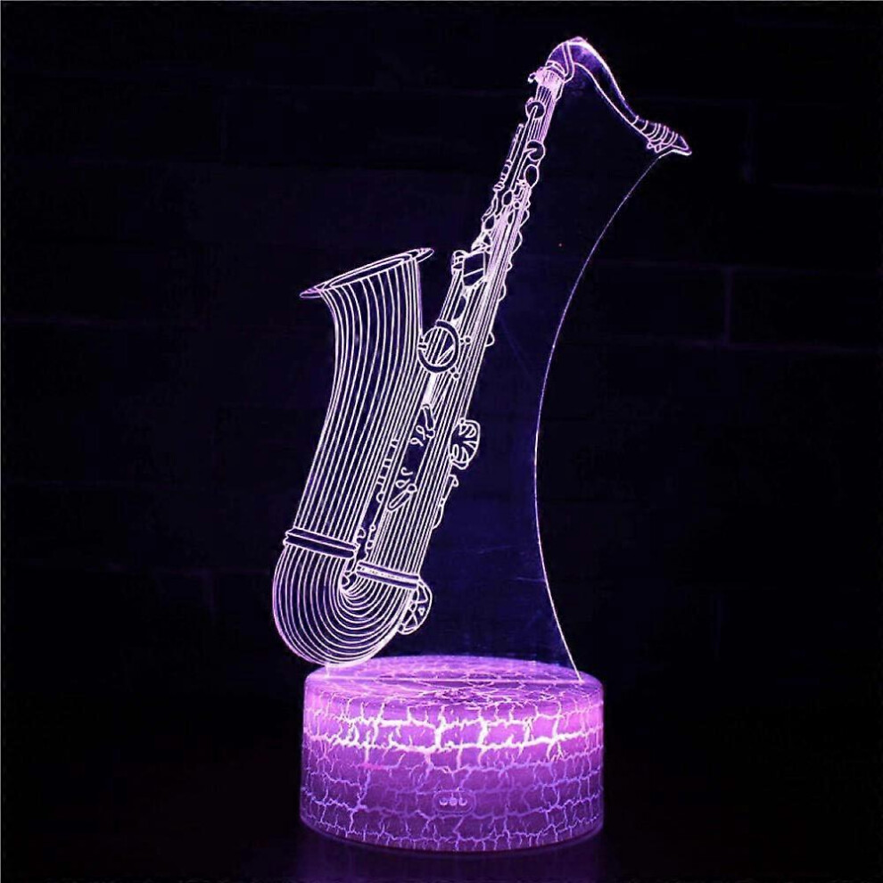 Kikidex (As Show, One Size) Xyc 3D Illusion Lamp Large Mood 7 Colour Changing Acrylic Led Night Usb Cables Bedroom Desk Decoration Light