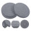 4Pcs Dark Grey Diatomite Absorbent Coasters Durable Table Drink Pads 4