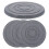 4Pcs Dark Grey Diatomite Absorbent Coasters Durable Table Drink Pads 11
