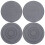 4Pcs Dark Grey Diatomite Absorbent Coasters Durable Table Drink Pads 1