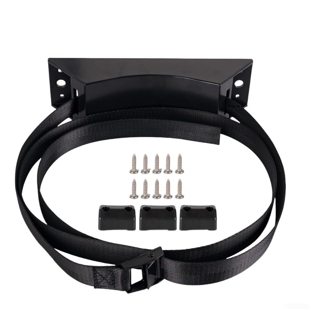 Gas Cylinder Fixing Belt Cargo Strap Adjustable Nylon For Rvs Cars Yachts 2M Length Or Safety Restraint Black/Orange 9354506831653