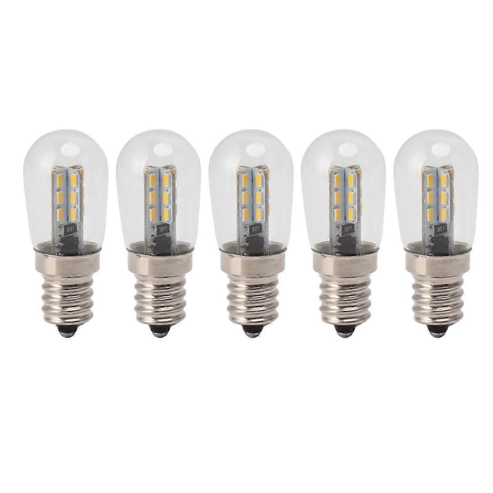 Pack E12 LED Refrigerator Light Bulbs High Brightness 120V with 24 Beads for Warm Light