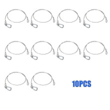 10pcs Steel Safety Cable for Stage Lighting, Safety Cable for Equipment Bar, LED Moving Head, PAR Light 3mm