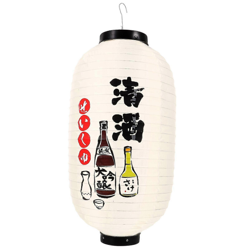 (45.00X25.00x25.00cm-) Japanese Style Decorative Lantern, Outdoor Lantern, Restaurant Decoration Accessory Beige