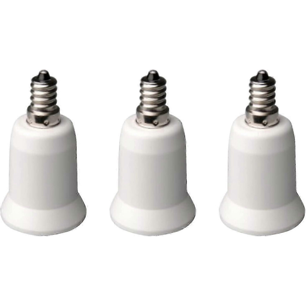 Pack E12 to E27 Bulb Socket Adapter for LED Halogen Energy Saving Bulbs