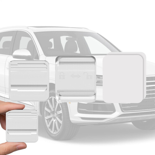 Transponder Holder for Car, Removable Parking Pass Holder, Sliding Rail Windshield, Document Protector, Transparent