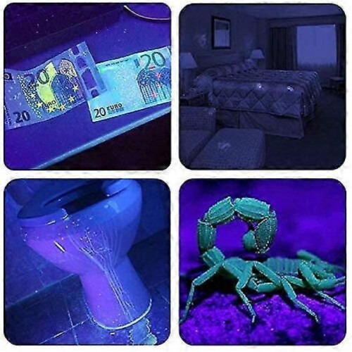 Uv Torch Flashlight 51 Leds, Uv Torch with Black Light, Powerful Ultra Violet Torch 2