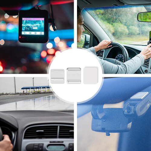 Transponder Holder for Car, Removable Parking Pass Holder, Sliding Rail Windshield, Document Protector, Transparent 2