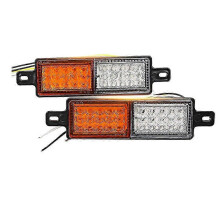 2Pcs 12V 30 LED Car Truck Bull Bar Lights Front Bumper Lights Front Turn Signal Parking Lights