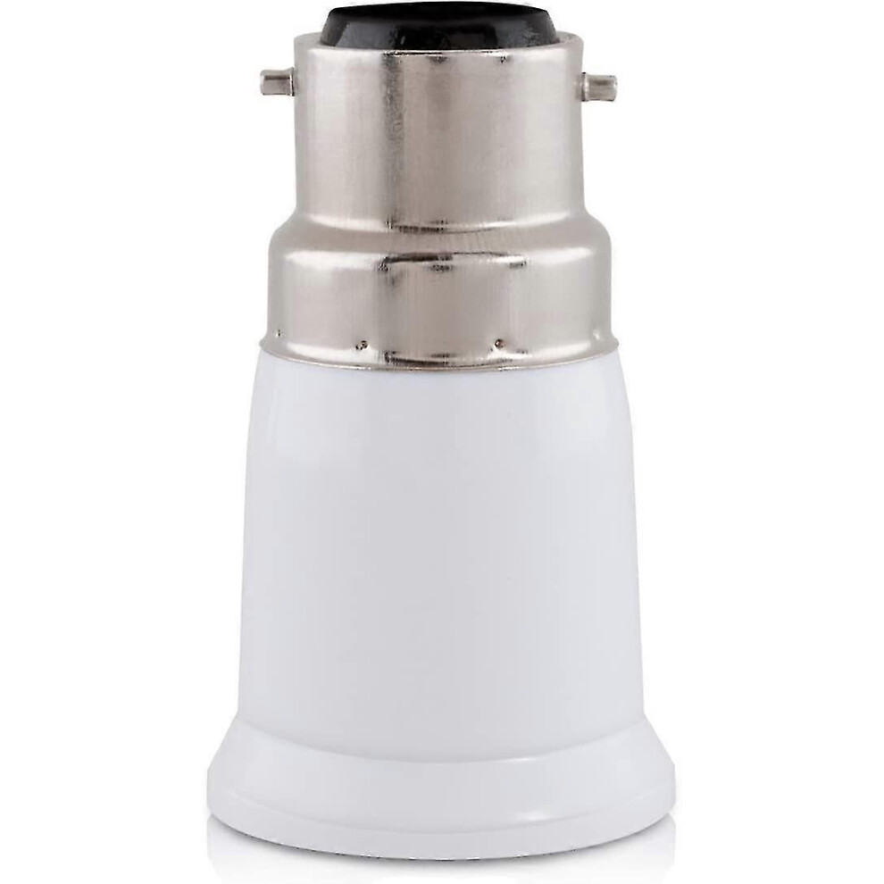 4x Socket Adapter - B22 to E27 Socket Converter - Bayonet Socket Adapter for LED Halogen Bulb