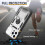 Case for Iphone 13 Pro Max Stand Case with Slide Camera Cover-White Black 13