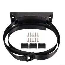 Car Cylinder Fixing Belt Fixing Strap Adjustable Length 2M Black With 10 Screws For Vehicles And Cargo Handling