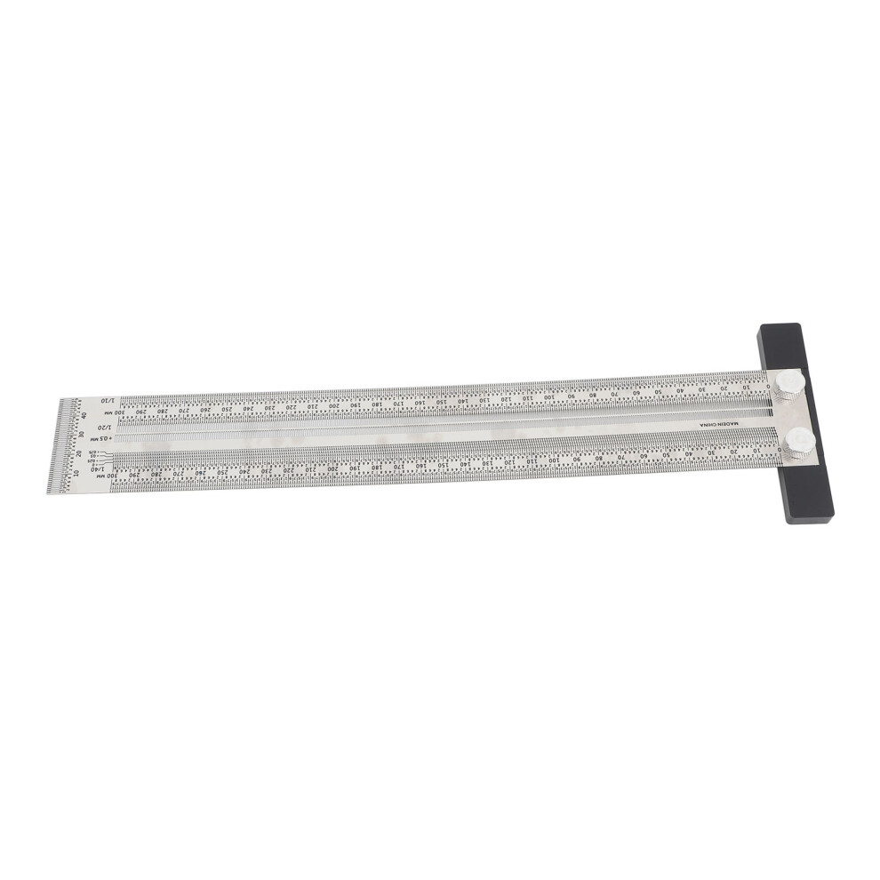 Ultra Accurate Stainless Steel Marking T Ruler 300mm for Woodworking-image-OPC-PKMVSSM-NEW